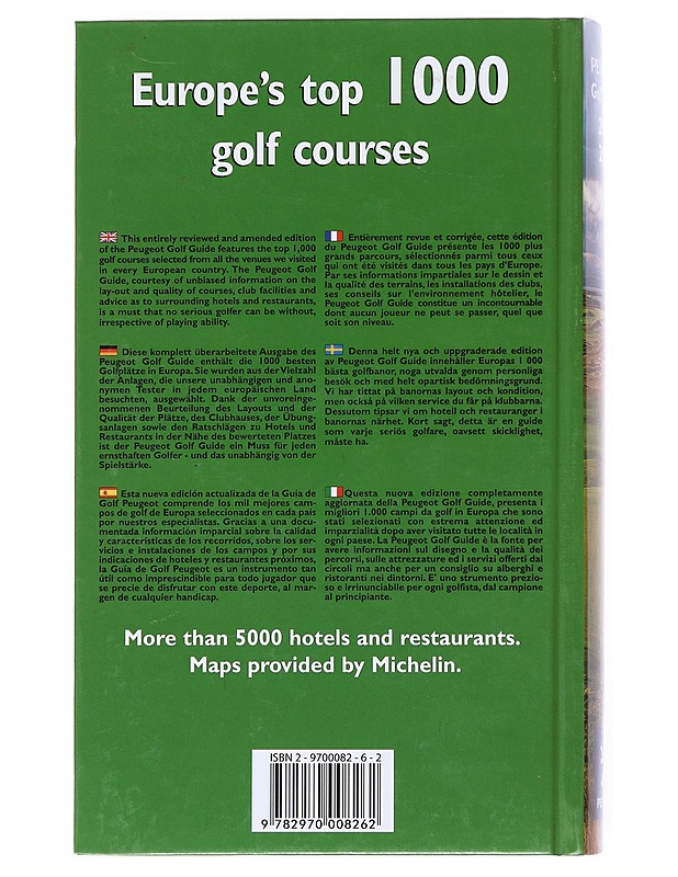 Europe's Top 1000 Golf Courses - Harrastekirjat - 10105526754 - 1