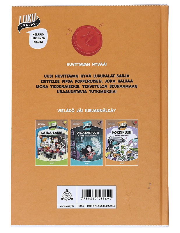 Pipsa Kopperoisen tutkimuksia : pierut ja kaasut - Vehkalahti, Reetta - Lastenkirjat - 10105526840 - 1