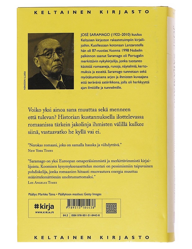 Lissabonin piirityksen kirjuri - Saramago, José - Romaanit ja novellit - 10105527048 - 1
