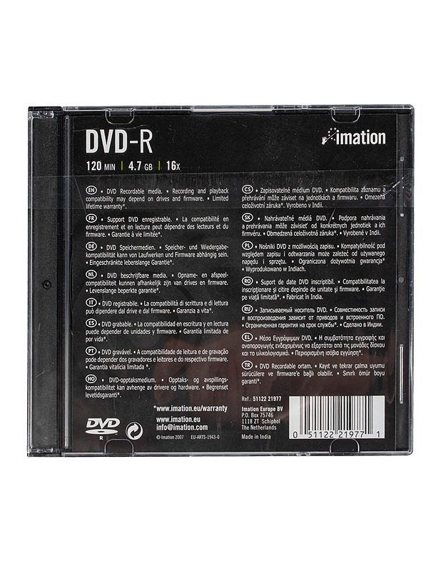 IMATION DVD-R 4.7 GB 16x, 10 kpl - Muu elektroniikka - 10105527100 - 2