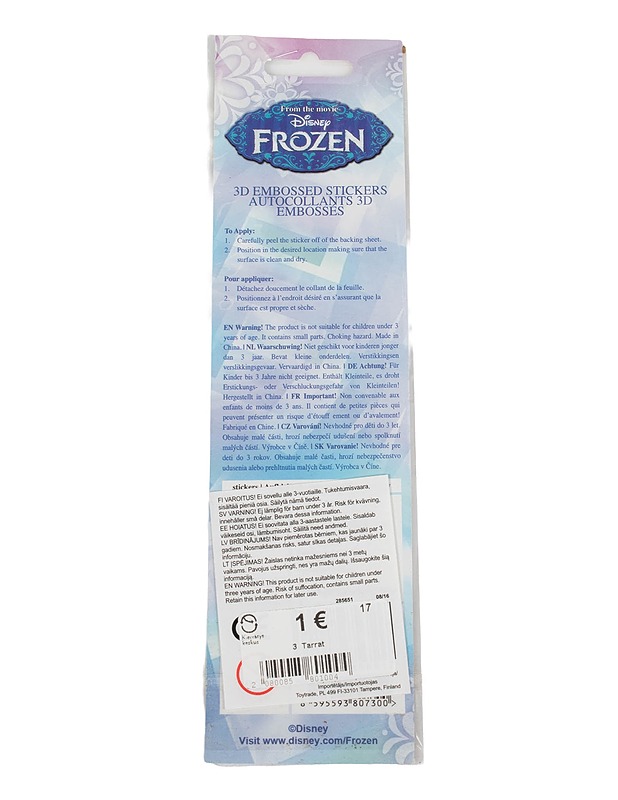 DISNEY Frozen tarra-arkki - Askartelu - 10105527109 - 1