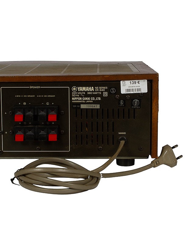 Yamaha CR-640 natural sound AM/FM viritinvahvistin - Viihde-elektroniikka - 10105527206 - 4