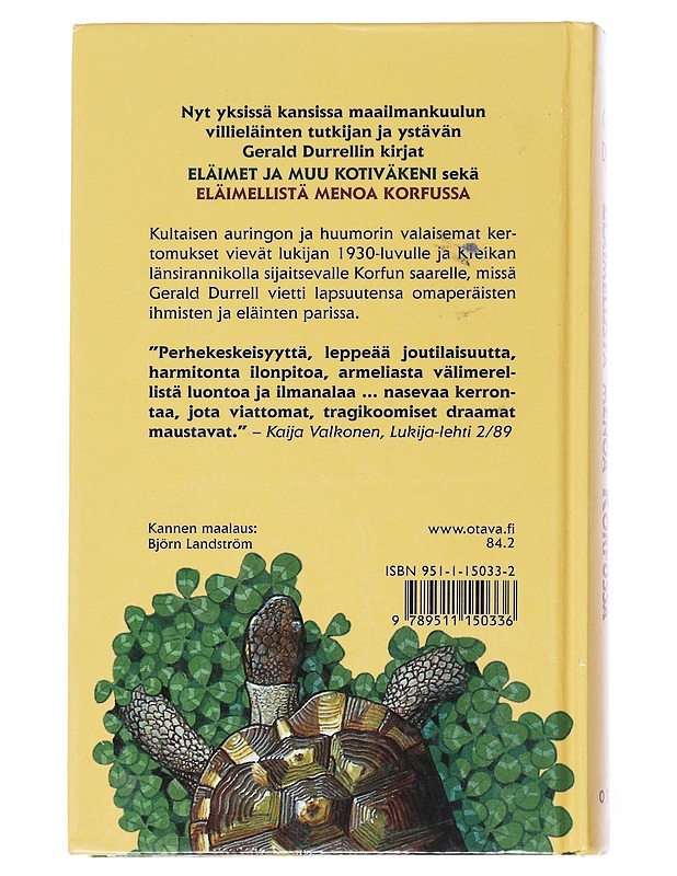Eläimet ja muu kotiväkeni - Durrell, Gerald - Romaanit ja novellit - 10105527217 - 1