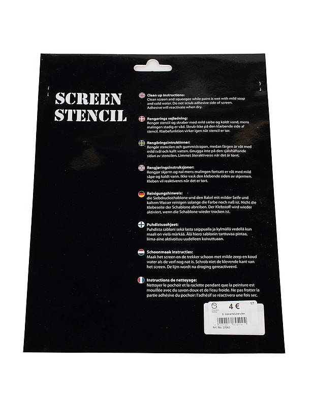 SCREEN STENCIL siirtokuvapainatus - Askartelu - 10105527229 - 1