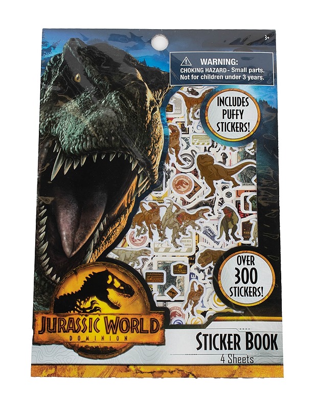 JURASSIC WORLD tarra-arkki, 4 kpl - Askartelu - 10105527235 - 0