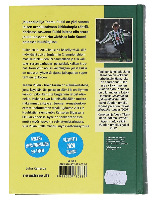 Teemu Pukki : koko tarina - Juha Kanerva - Elämäkerrat ja muistelmat - 10105527286 - 1