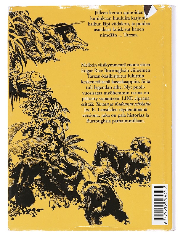 Tarzan ja kadonnut seikkailu - Burroughs, Edgar Rice - Nuorten kirjat - 10105527303 - 1