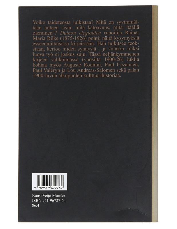 Hiljainen taiteen sisin - Rainer Maria Rilke - Tietokirjat ja oppaat - 10105527392 - 1