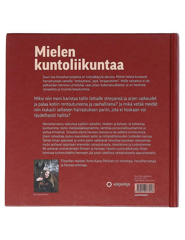Hevosvoimia : hyvää oloa hevosharrastuksesta - Pitkänen, Anna-Kaisa - Tietokirjat ja oppaat - 10105527460 - 1