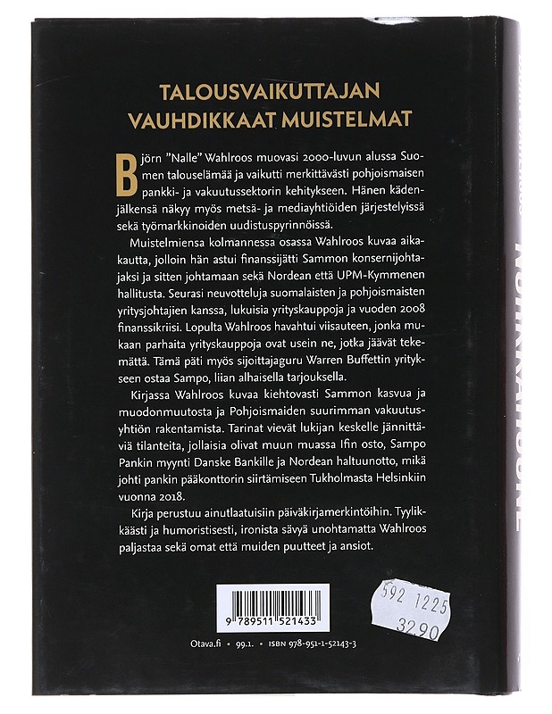 Nurkkahuone - Björn Wahlroos - Elämäkerrat ja muistelmat - 10105527473 - 1