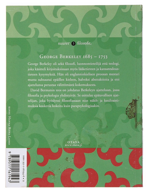 Berkeley - David Berman - Elämäkerrat ja muistelmat - 10105527486 - 1