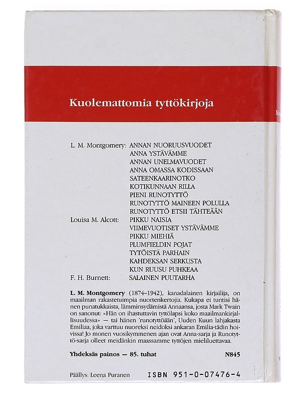 Anna omassa kodissaan - Montgomery, L. M. - Nuorten kirjat - 10105527485 - 1