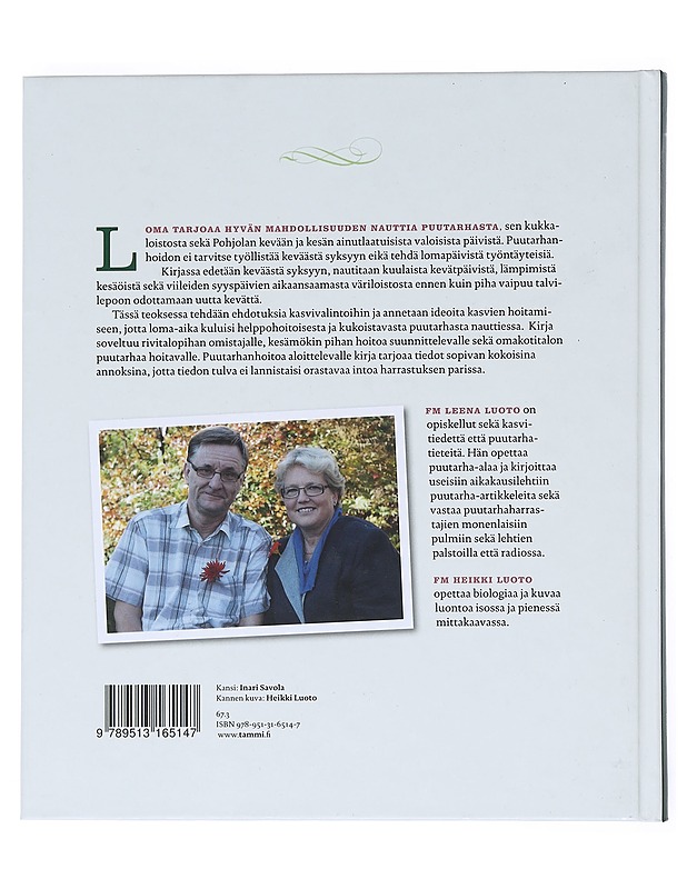 Lomailijan puutarha - Luoto, Leena - Tietokirjat ja oppaat - 10105527514 - 1