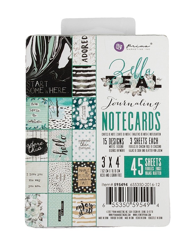 PRIMA MARKETING Bella Teal korttisarja - Askartelu - 10105527543 - 0