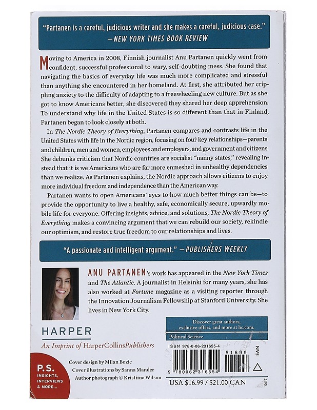 The Nordic theory of everything : in search of a better life - Anu Partanen - Historiakirjat - 10105527588 - 1
