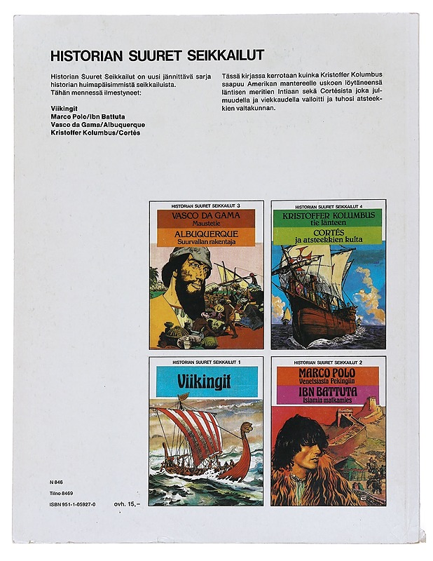 Kristoffer Kolumbus : tie länteen - Buzzelli, Guido ; Lambert, Francois ; Marcello, Carlo ; - Sarjakuvat - 10105527707 - 1