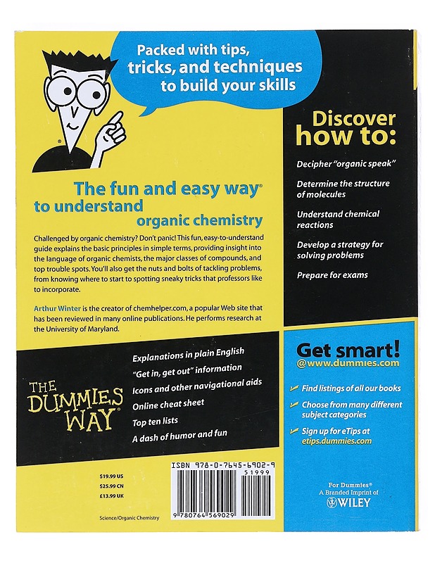 Organic Chemistry I for dummies - Winter, Arthur - Tietokirjat ja oppaat - 10105527764 - 1