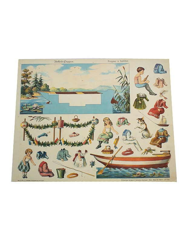 Paperinukke- ja maisema-arkki - Askartelu - 10105527795 - 0