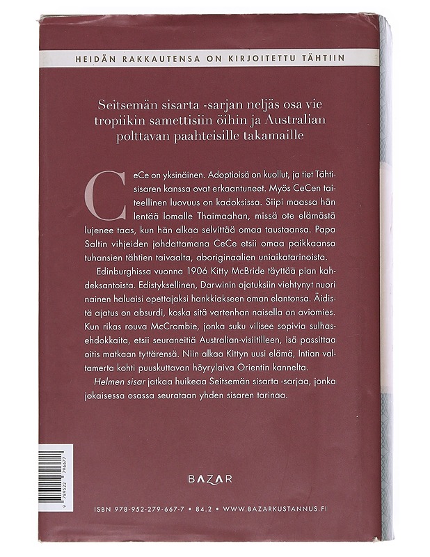 Helmen sisar : Cecen tarina - Riley, Lucinda - Romaanit ja novellit - 10105527799 - 1