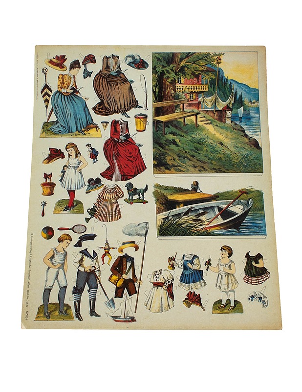 Paperinukke- ja maisema-arkki - Askartelu - 10105527800 - 0