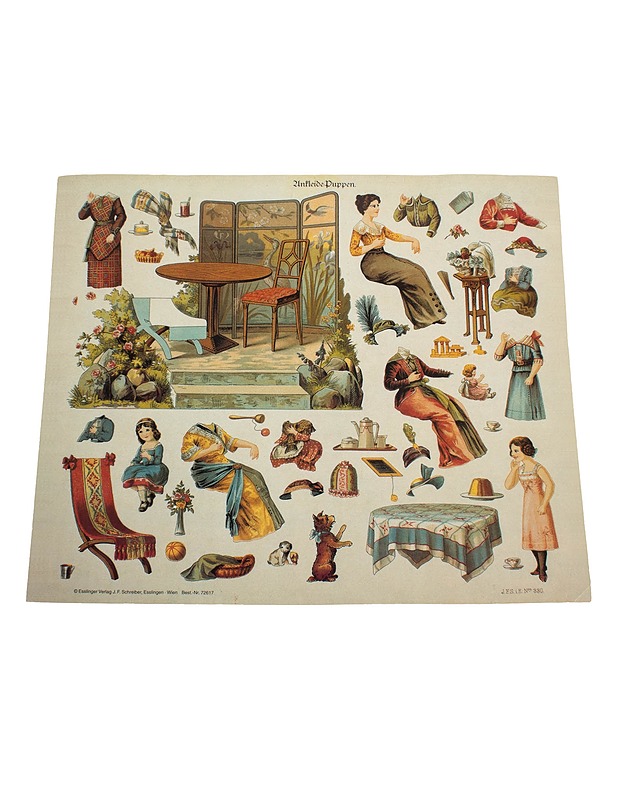 Paperinukke- ja maisema-arkki - Askartelu - 10105527810 - 0