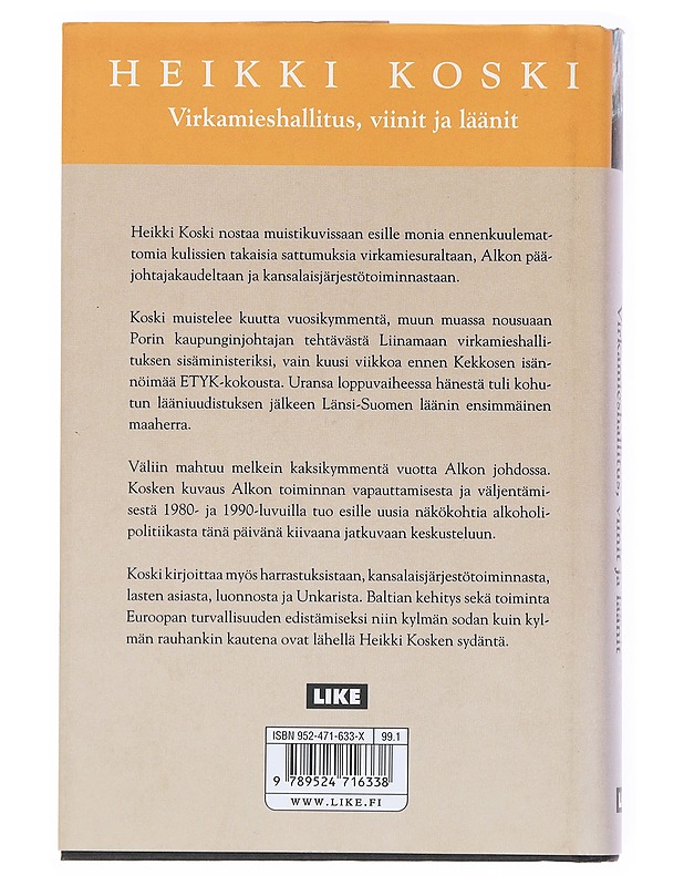 Virkamieshallitus, viinit ja läänit - Heikki Koski - Elämäkerrat ja muistelmat - 10105527828 - 1