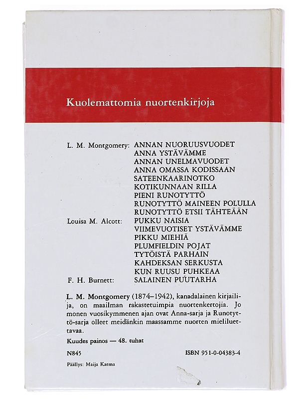 Runotyttö maineen polulla - Montgomery, L. M. - Romaanit ja novellit - 10105527838 - 1