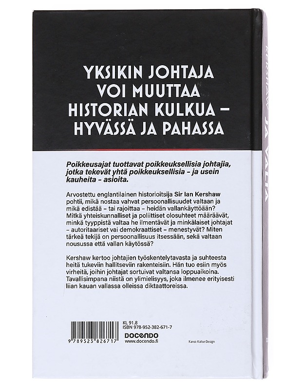 Persoonallisuus ja valta : modernin Euroopan rakentajat ja tuhoajat - Kershaw, Ian - Elämäkerrat ja muistelmat - 10105527845 - 1