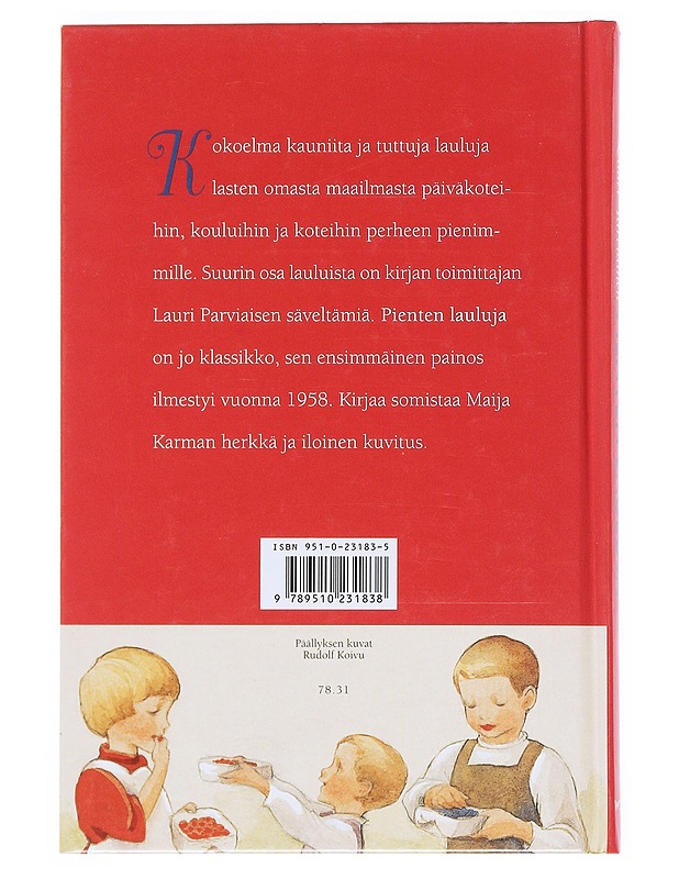 Pienten lauluja - Parviainen, Lauri - Lastenkirjat - 10105527888 - 1