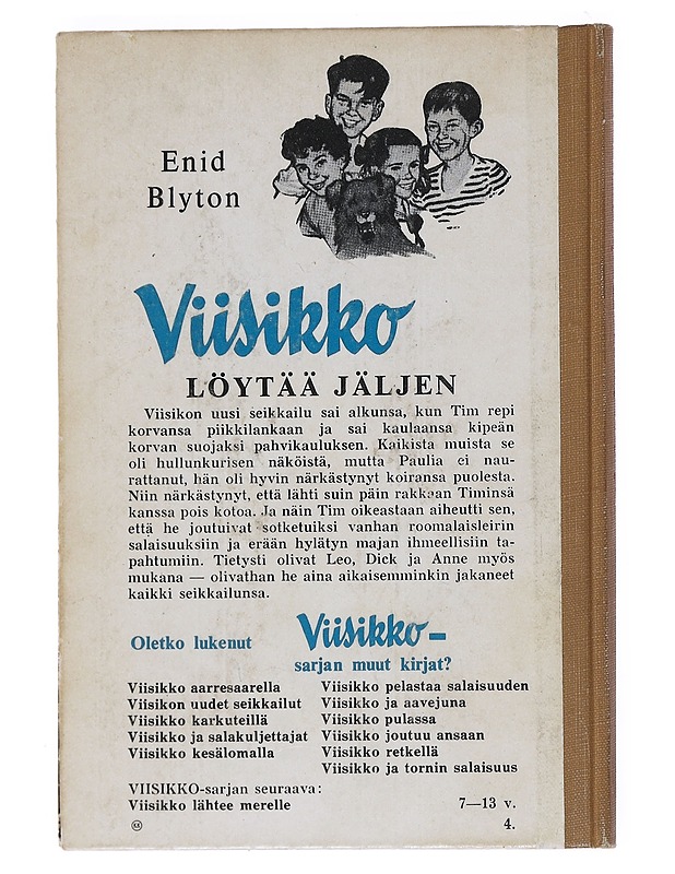 Viisikko löytää jäljen - Enid Blyton - Jännitys ja dekkarit - 10105527945 - 1