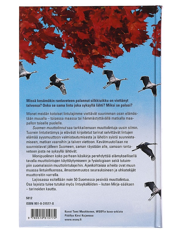 Suomen muuttolinnut - Iiris Kalliola - Tietokirjat ja oppaat - 10105528100 - 1