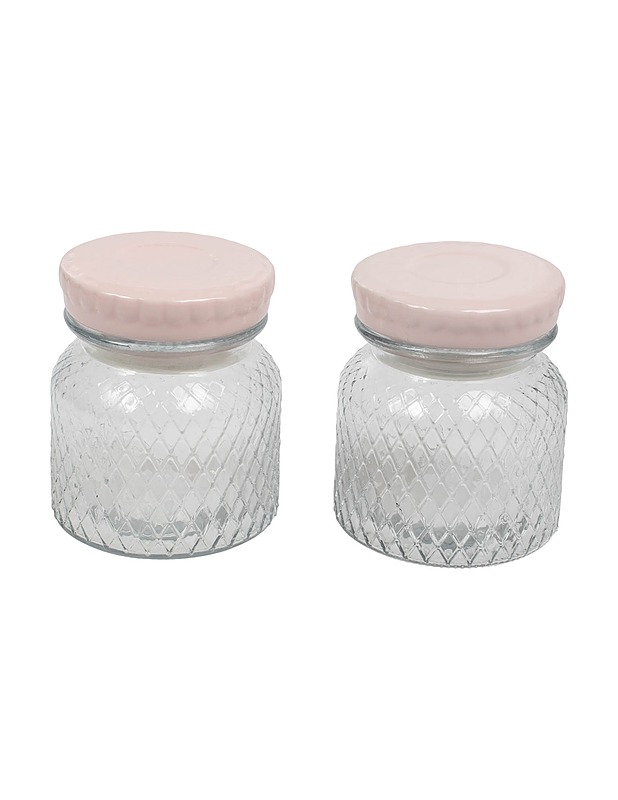 Kannelliset lasipurkit, 2 kpl - Säilytysastiat - 10105528359 - 0