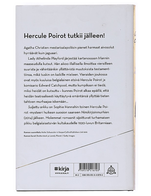 Suljettu arkku : uusi Hercule Poirot -mysteeri - Hannah, Sophie - Jännitys ja dekkarit - 10105528456 - 1