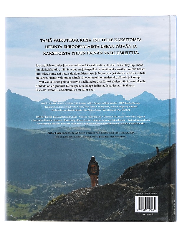 Euroopan upeimmat vaellusreitit - Sale, Richard - Tietokirjat ja oppaat - 10105528513 - 1