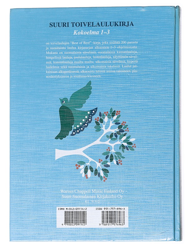 Suuri toivelaulukirja : Kokoelma 1-3 - Henriksson, Raimo - Musiikki- ja elokuvakirjat - 10105528688 - 1