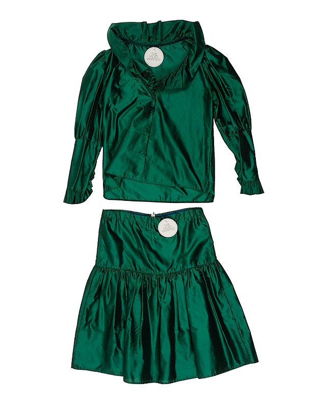 Lime vihreä pusero ja hame - Naisten paidat ja topit - 10105528690 - 0