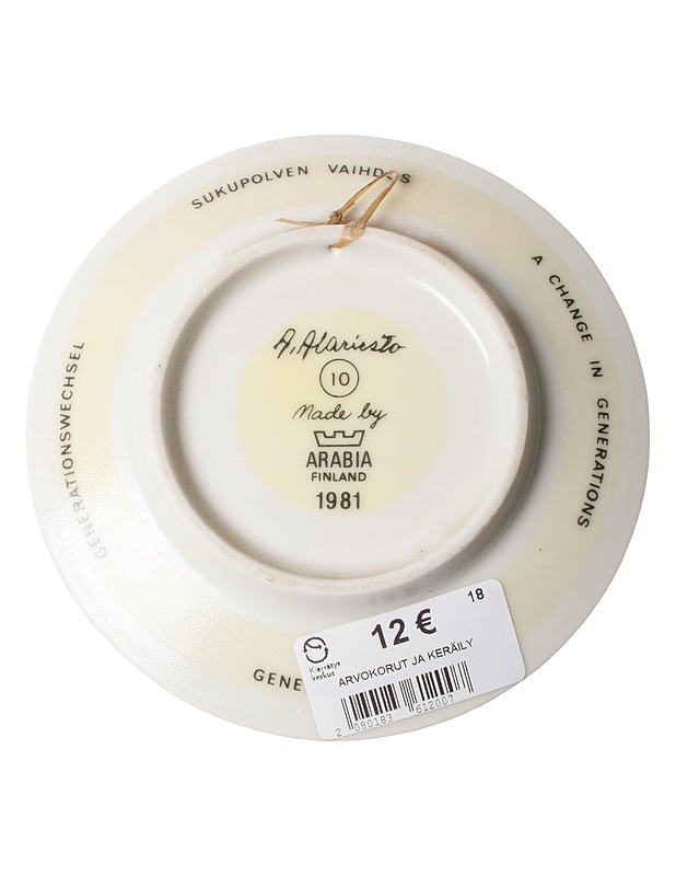 ARABIA Sukupolven vaihdos seinälautanen - Designsuosikit - 10105528701 - 1