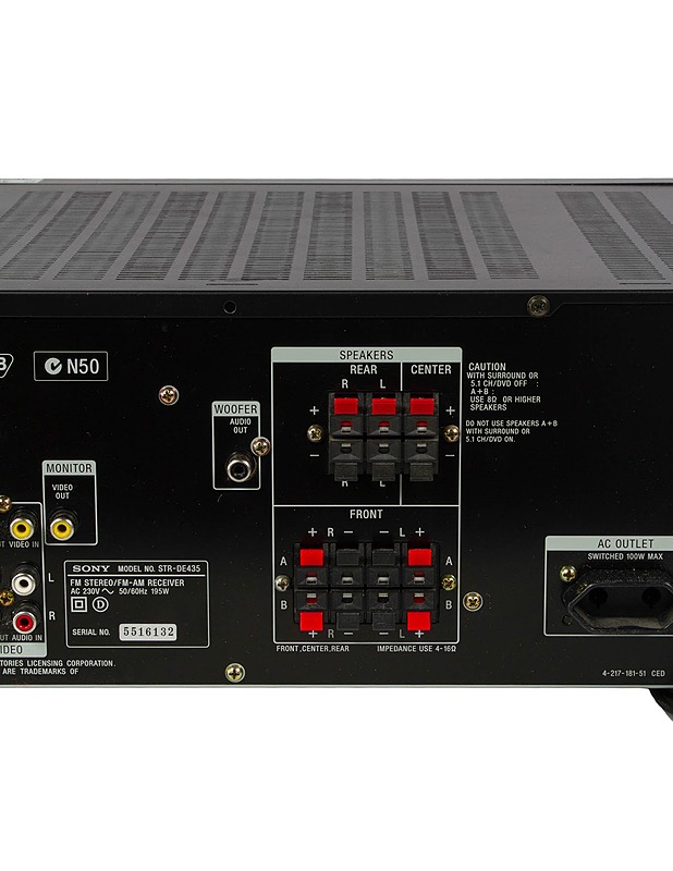 Sony STR-DE435 kotiteatteriviritinvahvistin AM/FM - Viihde-elektroniikka - 10105528710 - 3