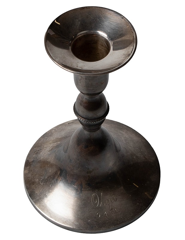 AURAN KULTASEPPÄ OY hopeinen kynttilänjalka - Kynttilänjalat - 10105528778 - 0