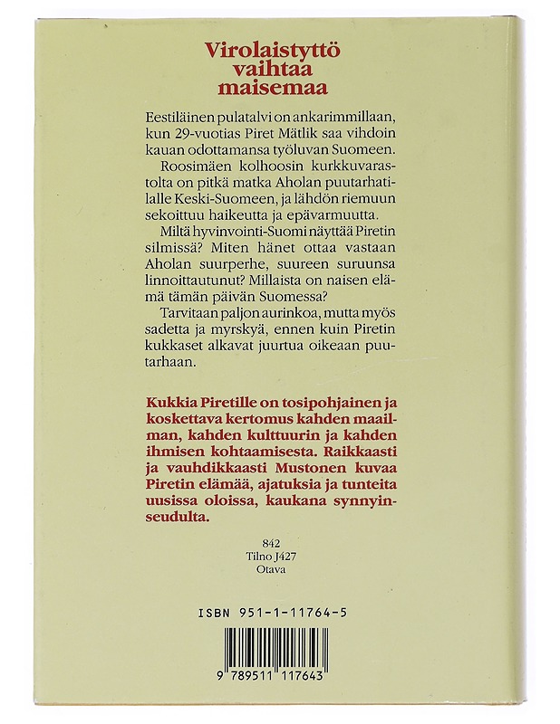 Kukkia Piretille - Enni Mustonen - Romaanit ja novellit - 10105528774 - 1