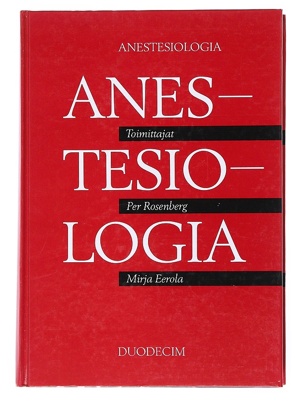 Anestesiologia - Eerola, Mirja - Tietokirjat ja oppaat - 10105528792 - 0