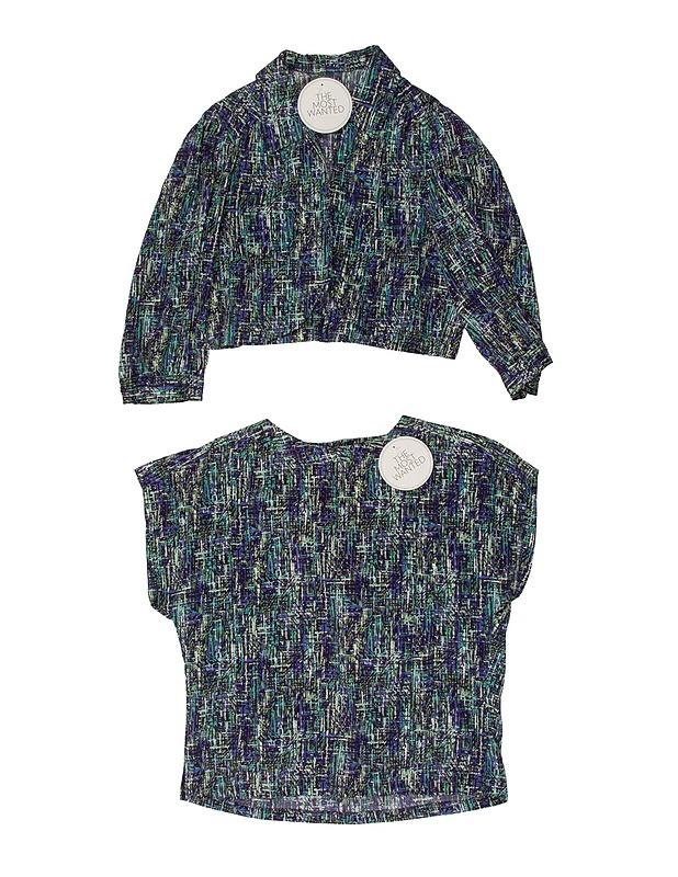 Itseommeltu kuviollinen kevyt takki ja paita - Naisten paidat ja topit - 10105528795 - 0