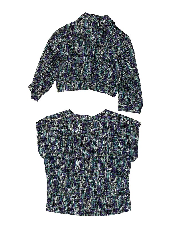 Itseommeltu kuviollinen kevyt takki ja paita - Naisten paidat ja topit - 10105528795 - 1