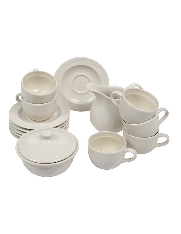 KERMANSAVI Aina kahviastiasto, 12 osaa - Lautaset ja kulhot - 10105528915 - 0