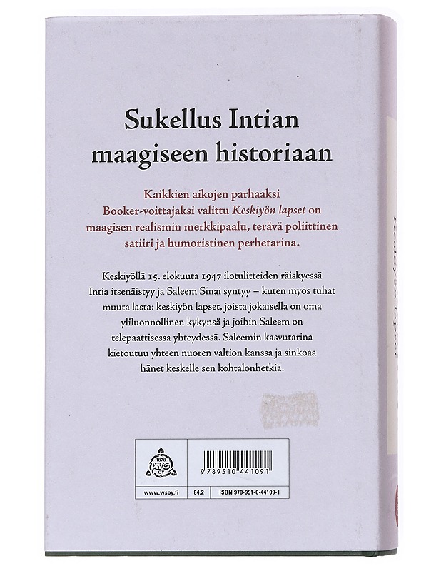 Keskiyön lapset - Rushdie, Salman - Historiakirjat - 10105528957 - 1
