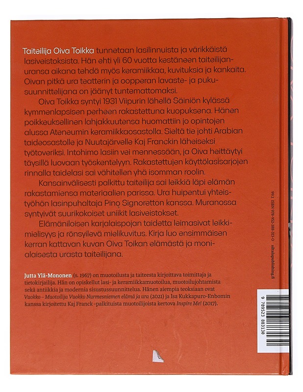 Oiva Toikka : taiteilijan elämä - Jutta Ylä-Mononen - Elämäkerrat ja muistelmat - 10105529006 - 1