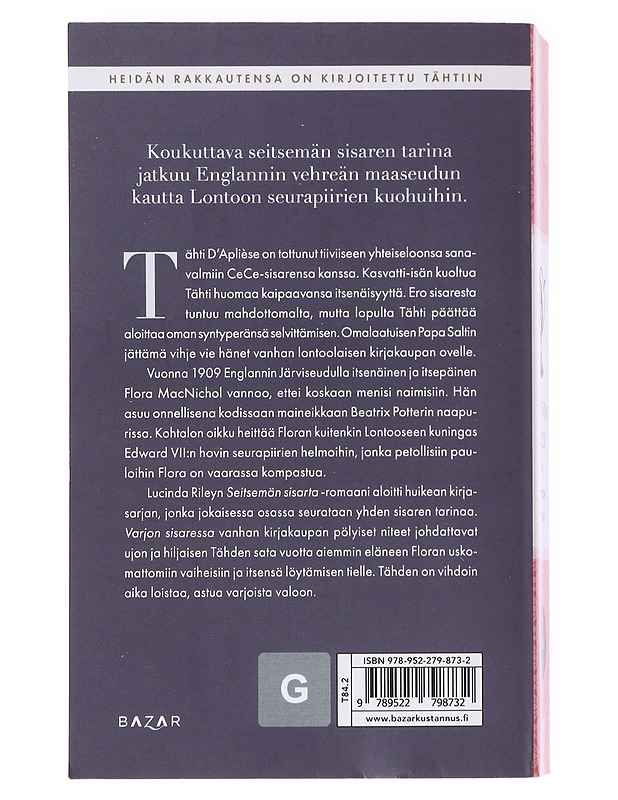 Varjon sisar : tähden tarina - Riley, Lucinda - Romaanit ja novellit - 10105529009 - 1