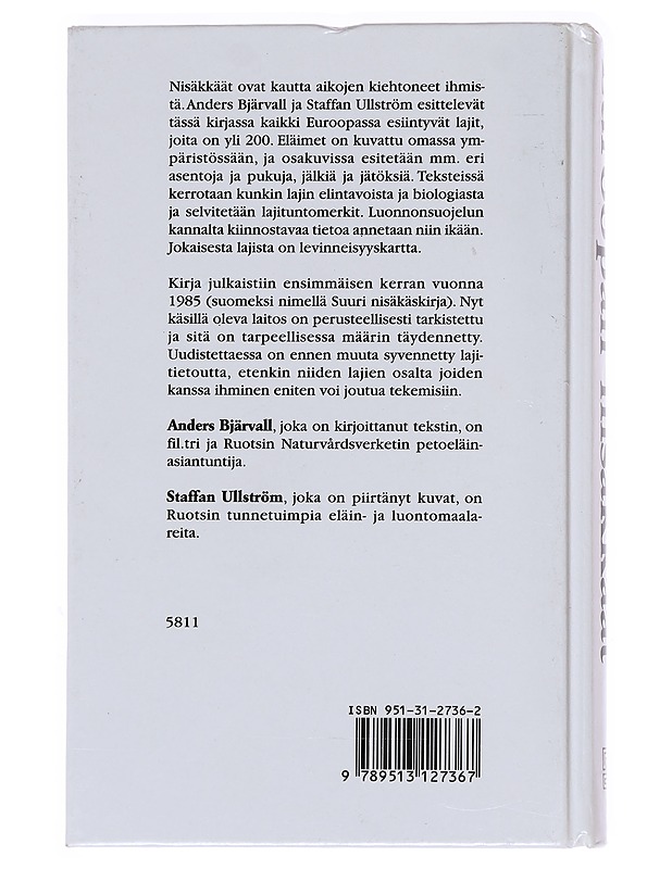 Euroopan nisäkkäät - Bjärvall, Anders - Kirja lahjaksi - 10105529033 - 1