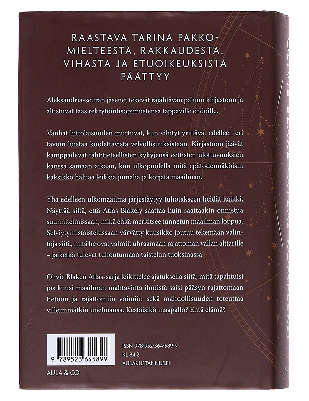 Atlas : kompleksi - Blake, Olivie - Fantasia- ja scifi - 10105529060 - 1