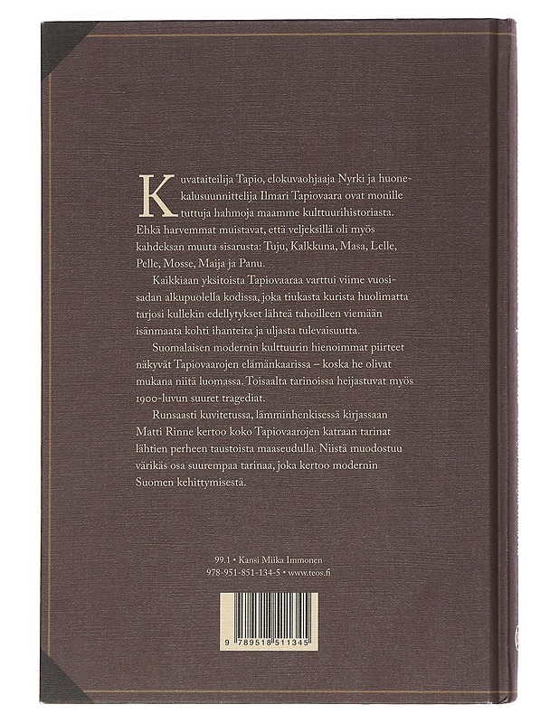 Yksitoista Tapiovaaraa - Rinne, Matti - Elämäkerrat ja muistelmat - 10105529070 - 1